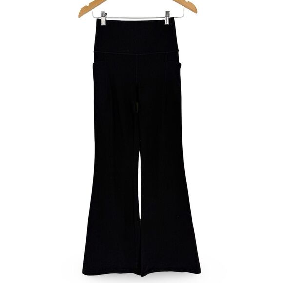Athleta Salutation Stash High Rise Flare Pant in Black | Small - Picture 3 of 9